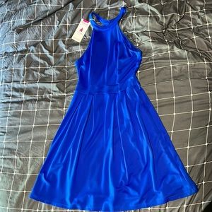 Backless Halter skater dress